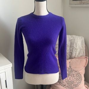 J Crew purple cashmere sweater